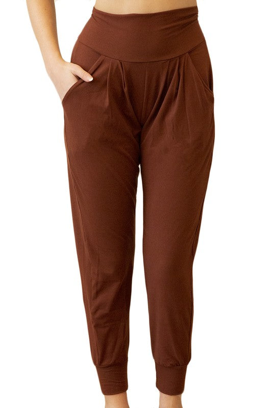 Heavenly High Waisted Pants with Pockets - Solid